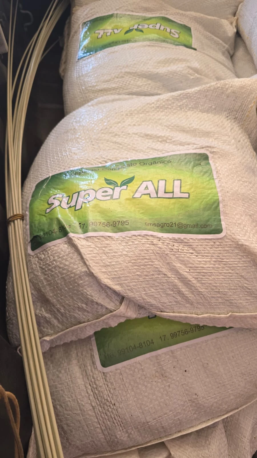 Fotografia real das embalagens do SuperALL